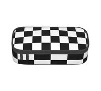 Pencil Case,Big Capacity Printed Pencil Pouch Pen bag Pencil Holder for Office School, Checkerboard Chess Board