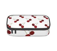 Pencil Case,Big Capacity Printed Pencil Pouch Pen bag Pencil Holder for Office School, Cute Cherry Pattern