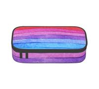 Pencil Case,Big Capacity Printed Pencil Pouch Pen bag Pencil Holder for Office School, Watercolor Paint Bright Colors Line Artwork