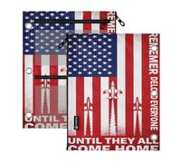 pencil case binder pouching 3 Ringing 2 PCS Red Friday American Flag