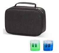 Pencil Case Black Large - 72 Slot Pencil Case Black with 5 Compartments & 3 Removable Dividers Zip Pencil Case Practical Pencil Case for School Office Travel Organiser Case