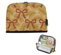 Pencil case box large capacity cosmetic bag with zipper articles pa pencil case for women high school retro abstraction