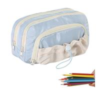 Pencil Case - Canvas Rosy Posy Pencil Case | Rosy Posy Pens with | Counting Stars Pencill Casee Big Capacity for Designers, Students, and Teachers and Studies