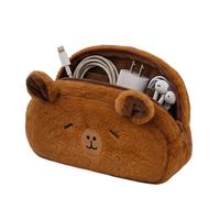 Pencil Case - Capybara Pencil Pouch | Cute Stationery Storage Bag with Zipper, Plush Pencils Box Suitable for Kids Students School Supplies Stationery Storage College