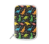 Pencil Case Cartoon Dinosaurs, Holder Pencil Bag Animal Dino Cute Zipper Stationery Travel Pouch Bag Organizer Cosmetic Pen Bag for School Girls Boys