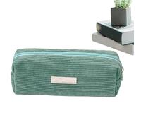 Pencil Case Corduroy Portable Storage Bag Pencil Case Girls Aesthetic Pencil Case Beige Cord Pencil Case White Storage Bag for Stationery and Pens, light green, see description, See description