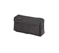 Pencil Case Cosmetic Bag 2 Compartments Black