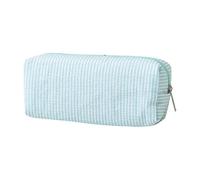 Pencil Case Cute Large Capacity Aesthetic Stripe Simple Pencil Pouch Pen Bag with Practical Smooth Zipper Small Portable Cosmetic Organizer Stationery Pouch for School and Office Supplies (G)