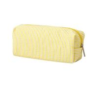 Pencil Case Cute Large Capacity Aesthetic Stripe Simple Pencil Pouch Pen Bag with Practical Smooth Zipper Small Portable Cosmetic Organizer Stationery Pouch for School and Office Supplies (D)