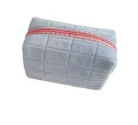 Pencil Case Cute Pillow-Shaped Large-Capacity Pencil Case Makeup Bag-Blue-A