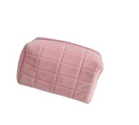 Pencil Case Cute Pillow-Shaped Large-Capacity Pencil Case Makeup Bag-Pink-A