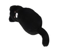 Pencil Case - Cute Solid Color Cat Large Capacity Large Capacity Cute Cat Plush Organizer 10.24x5.51x1.57 inches | Aesthetic Pencil Case | for Teens, Girl, Black, Consulte la descripción, See