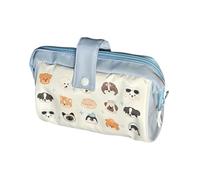 Pencil Case, Cute Stationery Organizer, Zipper Closure Ruler Pouch, Multi-Section Storage, Journaling Tools for Note-Taking and Commuting Use, Compact Size, Painting, Marking, 8.66x4.72x3.94 Inches