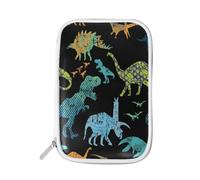 Pencil Case Dino Dinosaur, Holder Pencil Bag Animal Colorful Zipper Stationery Travel Pouch Bag Organizer Cosmetic Pen Bag for School Girls Boys