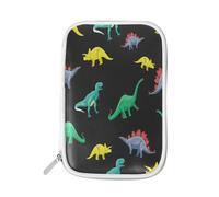 Pencil Case Dinosaurs Cartoon Characters, Holder Pencil Bag Animal Zipper Stationery Travel Pouch Bag Organizer Cosmetic Pen Bag for School Girls Boys