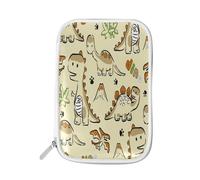 Pencil Case Dinosaurs Cartoon Dino, Holder Pencil Bag Animal Zipper Stationery Travel Pouch Bag Organizer Cosmetic Pen Bag for School Girls Boys
