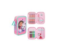 Pencil Case Double Zip Gabby's Dollhouse Pink One Size