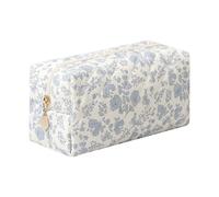 Pencil Case Floral Cute Pencil Case Student Pen Pouch Makeup Pouch Cute Flower Office College Cosmetic Makeup Bag Organizer Large (orchid)