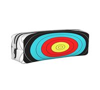 Pencil Case for Boys Girls, Bullseye Target Archery On Pencil Box Big Capacity Pen Marker Holder Pouch Stationery Organizer School Office for Teens Adults Student