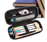 Pencil Case for Girls, 3 Layers - Funny Waterproof Cartoon Case, Large Capacity for Storing Marker Pens, Rulers, Erasers, Strong Durable Closure | For Girls, Blue, Siehe Beschreibung, See description