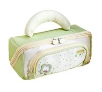 Pencil Case for Girls Large Capacity 9-Compartment Smooth Zipper Bag