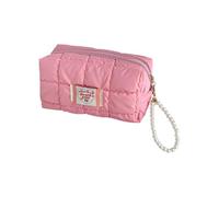 Pencil Case for Girls, Large Capacity Quilting Zippered Case Pouch, Aesthetic Bag, Soft School Supplies, Marker for Women, Middle School Office College