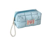 Pencil Case for Girls, Large Capacity Quilting Zippered Case Pouch, Aesthetic Bag, Soft School Supplies, Marker for Women, Middle School Office College