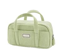 Pencil Case for Girls with Carry Handles Design | Secure Top Closure, Compact Light Shape, Comfort Ribbed Build, Handy Top Straps, Ample Storage Space, Stylish Modern Look