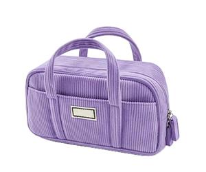Pencil Case for Girls with Carry Handles Design | Secure Top Closure, Compact Light Shape, Comfort Ribbed Build, Handy Top Straps, Ample Storage Space, Stylish Modern Look