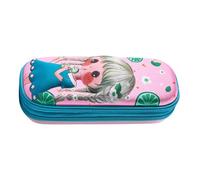 Pencil Case for Kids - Large Capacity Organizer, Cartoon Pattern Storage | Fabric Construction Provides Spacious Compartments for Pens, Pencil, Lemon Girl, Consulte la descripción, See description