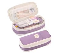 Pencil Case for School - Stationery Organiser Bag, Multifunctional Pencil Case, Pencil Case for Middle School Supplies, Erasers, Compass, Pens, Rulers, Pencils | Learning Materials for School Supplies