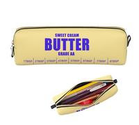 Pencil Case,Funny Butter Sticks Pencil Pouch,Large Capacity Pencil Box Secondary College School Supplies,Cute Pencil Bag with Zip Pen Bag Back to School Essentials Stationary Gift for Student Teacher