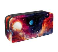Pencil Case, Galactic Magic Color Planet Pencil Pouch with Zipper, Waterproof Pen Bag Office Supplies Stationery Organizer for Teens Girls Adults Student