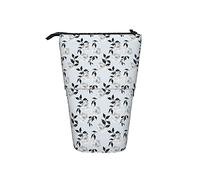 Pencil Case Gypsy Heart Black White Blue Pen Case with Zipper Stationery Organizer Box Large Capacity Students Stationery Case, for College, Kids, Boys