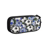 Pencil Case Inter Soccer Balls, Big Capacity Large Pouch Pen Holder School Supplies Stationery Storage Organizer for Office Student Girls Boys