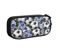 Pencil Case Inter Soccer Balls Large Capacity Pencil Bag Pen Case Pouch Desk Organizer for Boys Girls Kids Childrens School Students Office Supplies