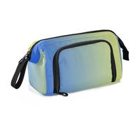 Pencil Case Large Capacity Big Pencil Case with Slot Pencil Cases For Adults for Boys Travel Blue Yellow Gradient