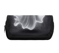 Pencil Case Large Capacity Black And Halloween Ghost Pencil Pouch for Men Aesthetic Pen Bag Office Tool Organizer