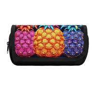 Pencil Case Large Capacity Colorful Pineapple Pencil Pouch for Men Aesthetic Pen Bag Office Tool Organizer
