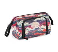 Pencil Case Large Capacity Cool Pencil Cases with Zipper Pencil Bag with Zipper for Teen Girls Preppy School Oil Painting Feeling Cute Cat