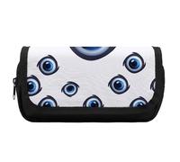 Pencil Case Large Capacity Evil Eyes Pencil Pouch for Men Aesthetic Pen Bag Office Tool Organizer