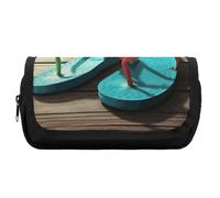 Pencil Case Large Capacity Flip-flops Pencil Pouch for Men Aesthetic Pen Bag Office Tool Organizer