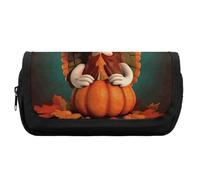 Pencil Case Large Capacity Happy Thanksgiving Turkey Pencil Pouch for Men Aesthetic Pen Bag Office Tool Organizer