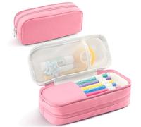 Pencil Case Large Capacity Pencil Pouch Holder Box Marker Storage Bag Desk Organizer Stationery Organizer for School Supplies Office Travel Organizers Office College