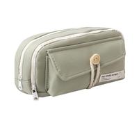 Pencil Case Large Capacity Pencil Pouch Pen Bag for School Teen Girl Boy Kids (L-Green)