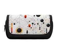 Pencil Case Large Capacity Physics Print Pencil Pouch for Men Aesthetic Pen Bag Office Tool Organizer