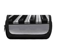 Pencil Case Large Capacity Piano Music Symbol Pencil Pouch for Men Aesthetic Pen Bag Office Tool Organizer