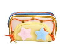 Pencil Case - Large Capacity Protective Bag for Pens - Stationery Bag with 8 Compartments for Eraser Ruler Marker Notes Student Teacher Nursery Travel Backpack Birthday Christmas, blue, see