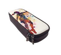 Pencil Case Large Pencil Pouch Basketball Girl Pattern Pencil Bag for Office Small Zipper Pouch for Pencils