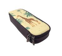 Pencil Case Large Pencil Pouch Giraffe Palm Tree Pencil Bag for Office Small Zipper Pouch for Pencils